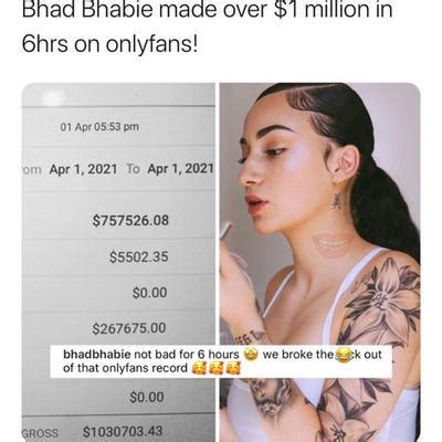 bhad bhabie only fans leaks|Bhad Bhabie Says People Who Joined Her OnlyFans When She。